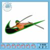 Dynamic Embroidery Design of a Hero in Action
