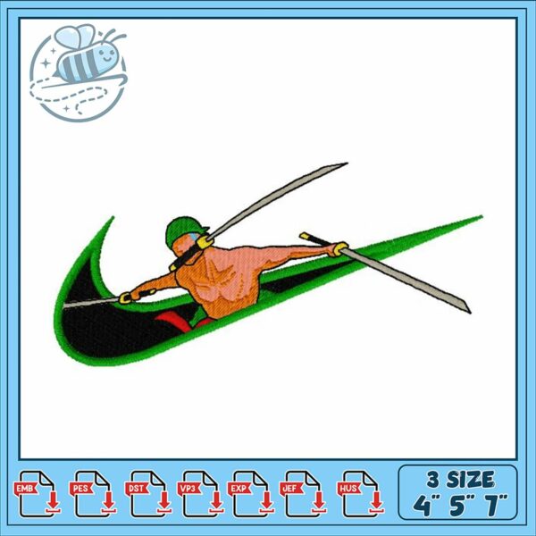 Dynamic Embroidery Design for Sports Enthusiasts