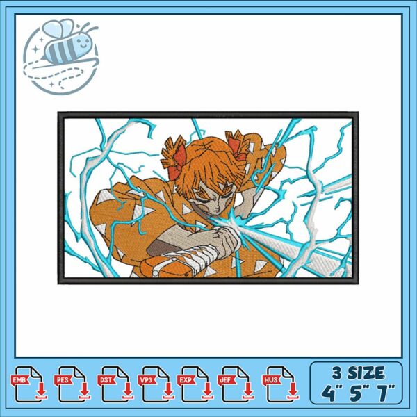 Dynamic Embroidery Design of Action Character Art