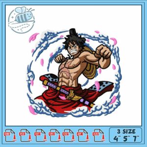 Dynamic Embroidery Design of Adventure Hero Character
