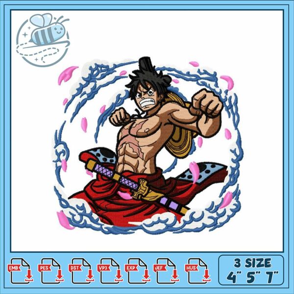 Dynamic Embroidery Design of Adventure Hero Character