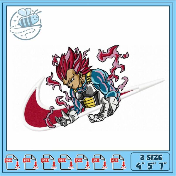 Dynamic Embroidery Design of Anime Character Hero