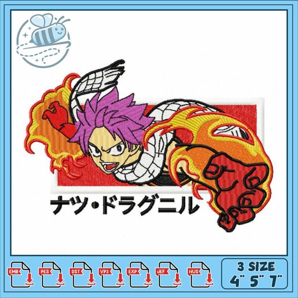 Dynamic Embroidery Design of Dragonfire Character