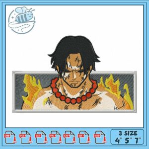 Dynamic Embroidery Design of Fierce Character Art