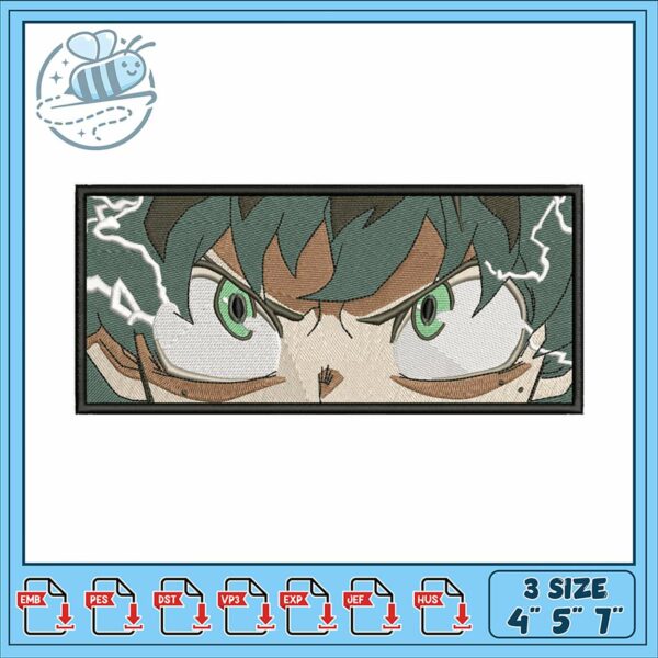 Dynamic Embroidery Design of Heroic Character Face