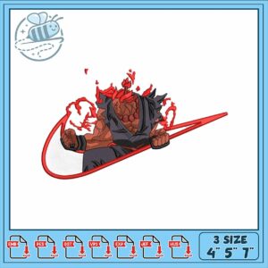 Dynamic Embroidery Design of Powerful Fighter 4 5 7
