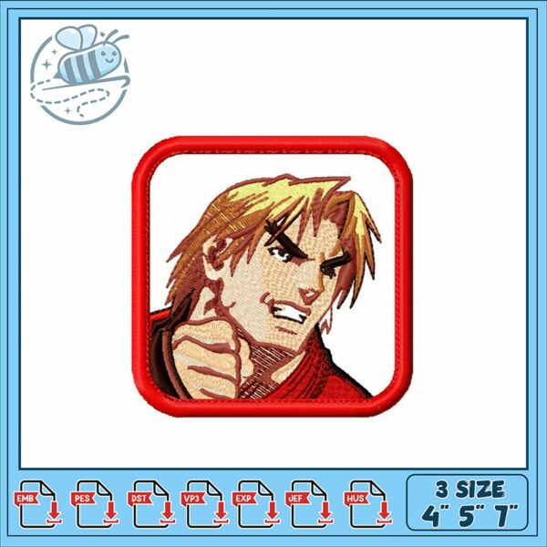 Dynamic Embroidery Design of Strong Character Art