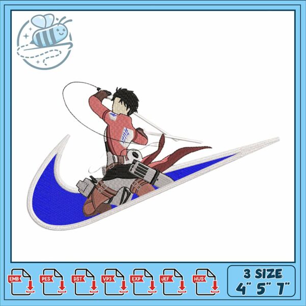 Dynamic Embroidery Design of Stylish Hero Action