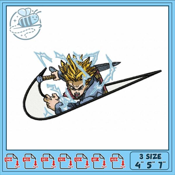 Dynamic Lightning Embroidery Design for All Projects