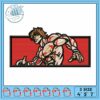 Dynamic Martial Arts Embroidery Design for Crafts