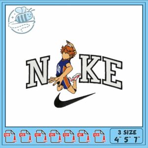 Dynamic Nike Embroidery Design for Athletes 4x5x7