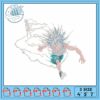 Dynamic Samurai Embroidery Design for Crafts 4x5x7