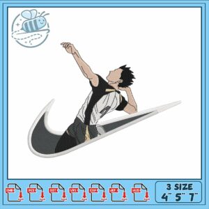 Dynamic Volleyball Player Embroidery Design Download