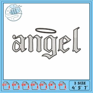 Elegant Angel Embroidery Design for All Projects