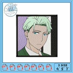 Elegant Anime Character Embroidery Design File 4x5 7x10