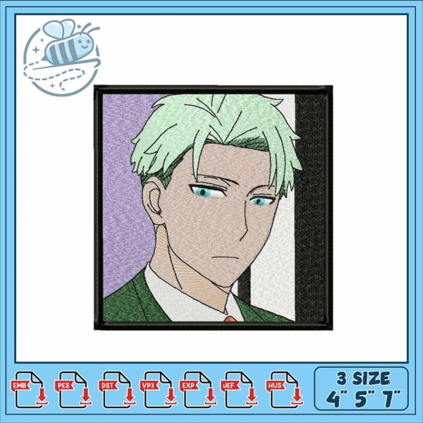 Elegant Anime Character Embroidery Design File 4×5 7×10