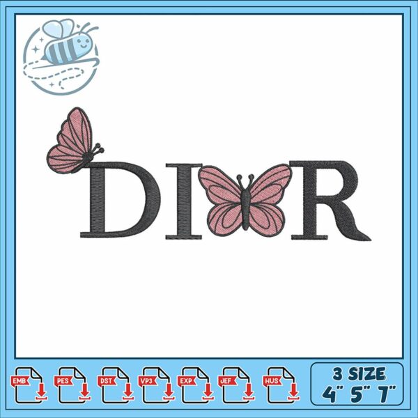 Elegant Butterfly Embroidery Design for Fashion Lovers