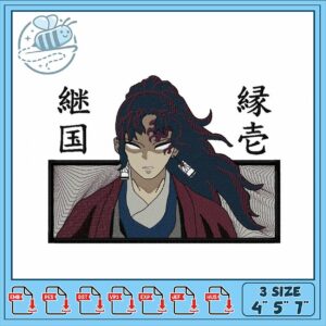 Elegant Character Embroidery Design for Craftsätigung