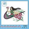 Elegant Embroidery Design of Stylish Character Art