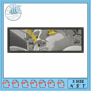 Elegant Embroidery Design of Statue Artwork 3 Sizes