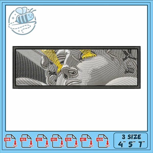 Elegant Embroidery Design of Statue Artwork 3 Sizes