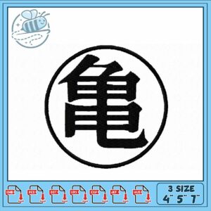 Elegant Koi Fish Embroidery Design in Three Sizes