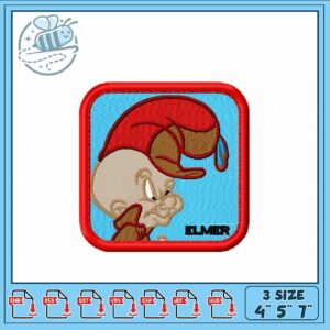 Elmer Fudd Embroidery Design for Stitching Projects