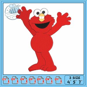 Elmo disney cartoon embroidery Elmo disney cartoon embroidery