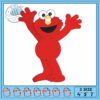 Elmo funny cartoon embroidery, elmo’s world cartoons​​ embroidery
