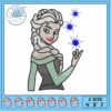 Elsa princess art embroidery, frozen elsa dress disney​ embroidery