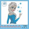 Elsa princess art embroidery, frozen elsa dress disney​ embroidery