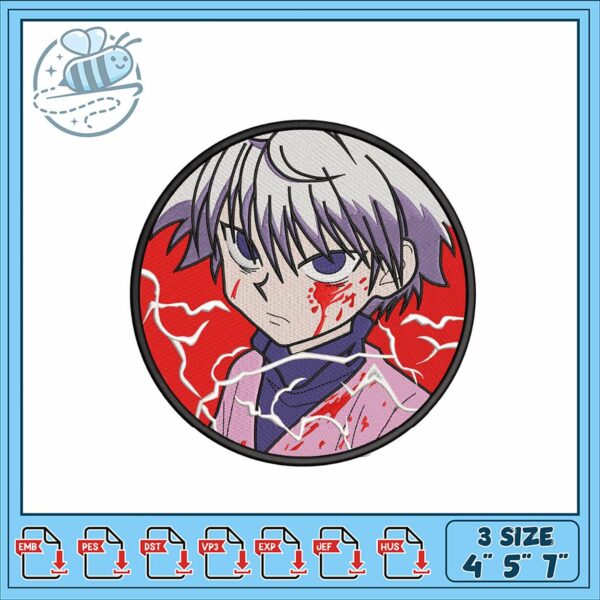 Embroidered Anime Character Design for Crafts 4x5x7