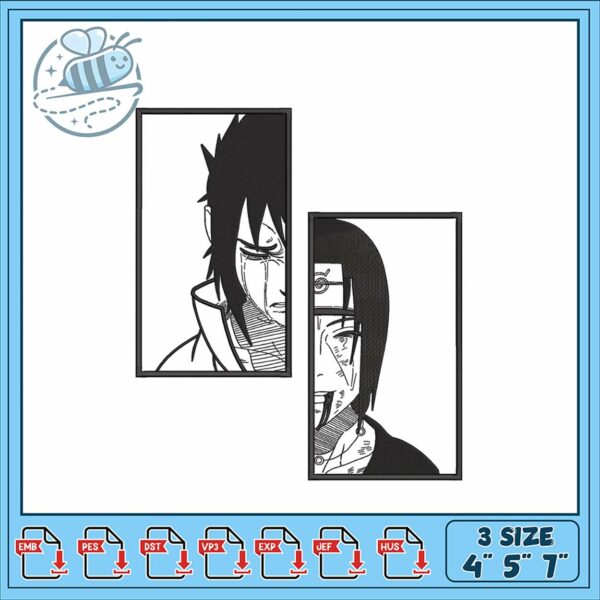 Embroidered Anime Design for Unique Projects