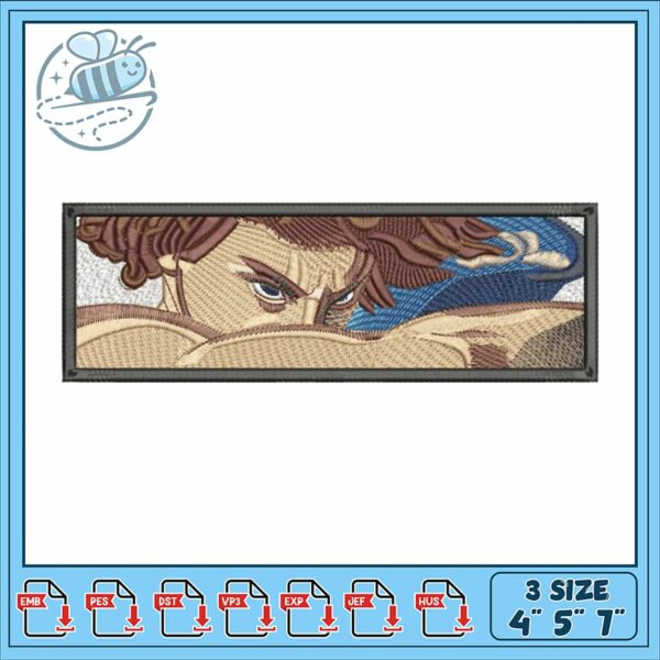 Embroidered Hero Design for Unique Apparel Decor