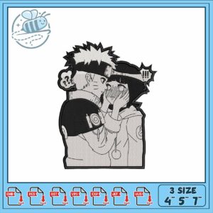 Embroidered Naruto Couple Design for Memorable Keepsakes