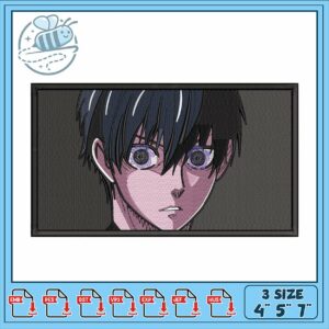 Embroidery Design Anime Character 3 Sizes Available