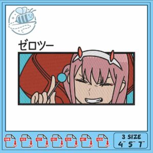 Embroidery Design Anime Character Fun Embroidered Art