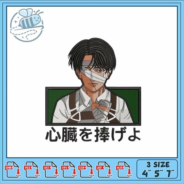 Embroidery Design Anime Character for Craft Projects