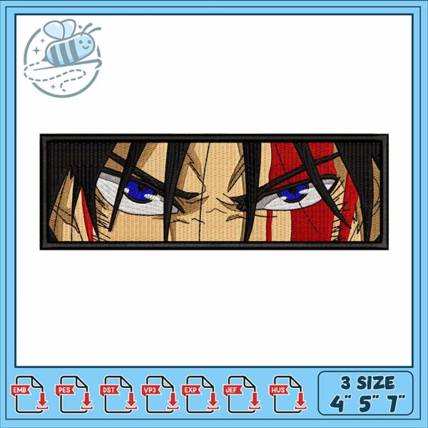 Embroidery Design Bold Character Face Art Stitching