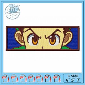 Embroidery Design Cartoon Face Patch Three Sizes