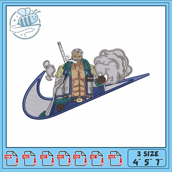 Embroidery Design Cool Mascot for Apparel Crafts