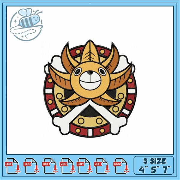 Embroidery Design Cute Bear Pirate Patch for Crafting