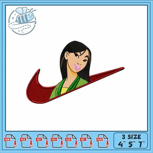Embroidery Design Cute Personality Nike Logo Art