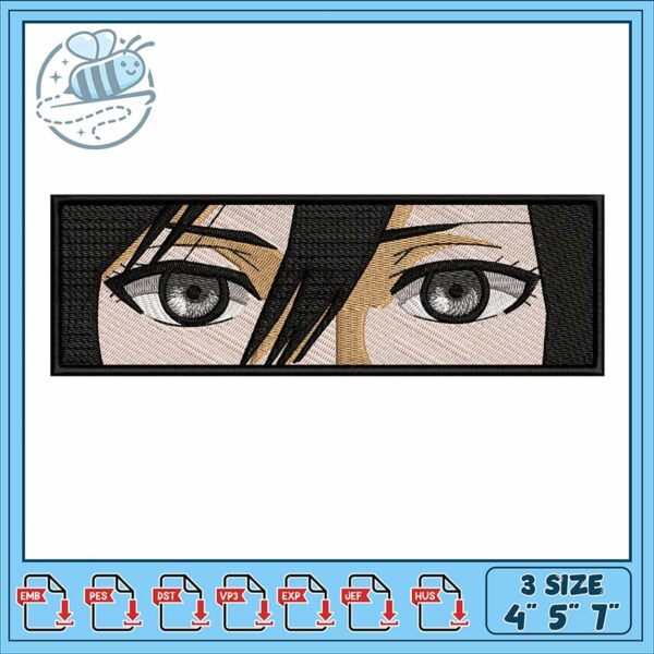 Embroidery Design Eyes Detailed Art for Projects