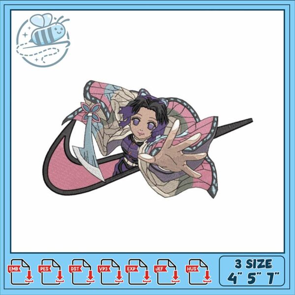 Embroidery Design Fantasy Character 3 Sizes Available