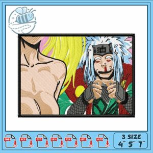 Embroidery Design Featuring Colorful Anime Characters