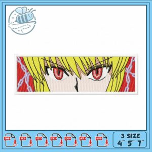 Embroidery Design Featuring Fierce Anime Girl Eyes