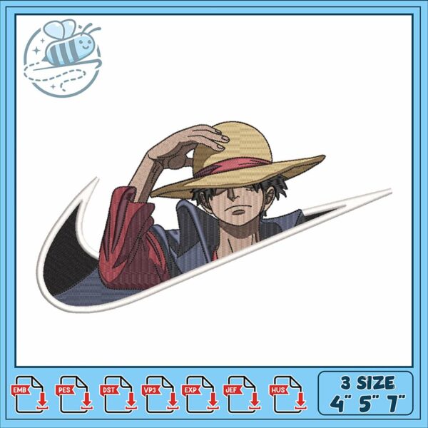 Embroidery Design Featuring Iconic Pirate Character