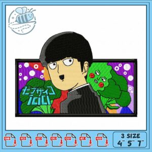 Embroidery Design Featuring Unique Character Art