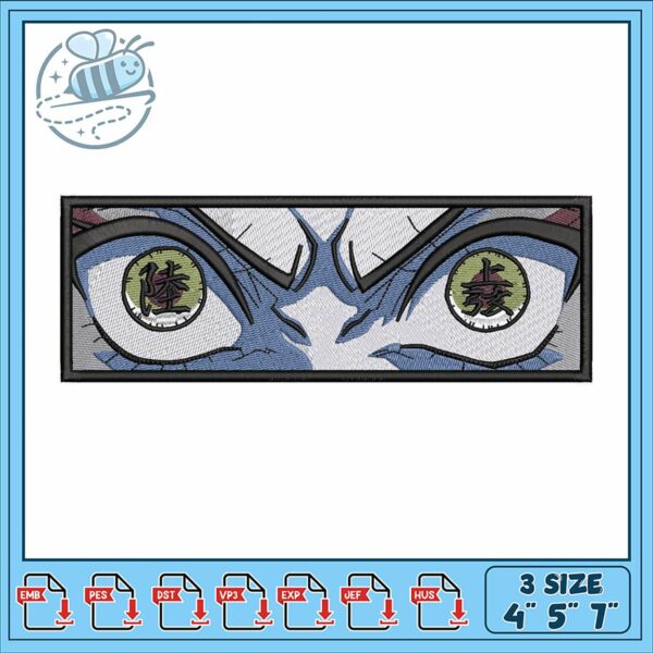 Embroidery Design Intricate Eye Artwork 3 Sizes Available